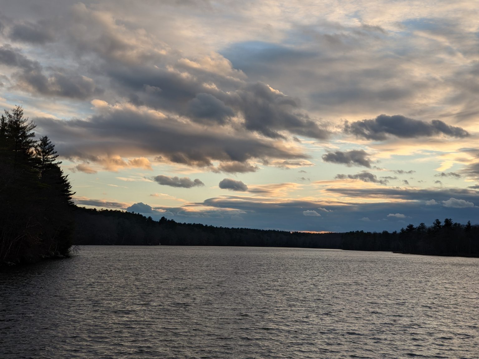 Sunset cloudscape December Ashland State Park - Ashland State Park